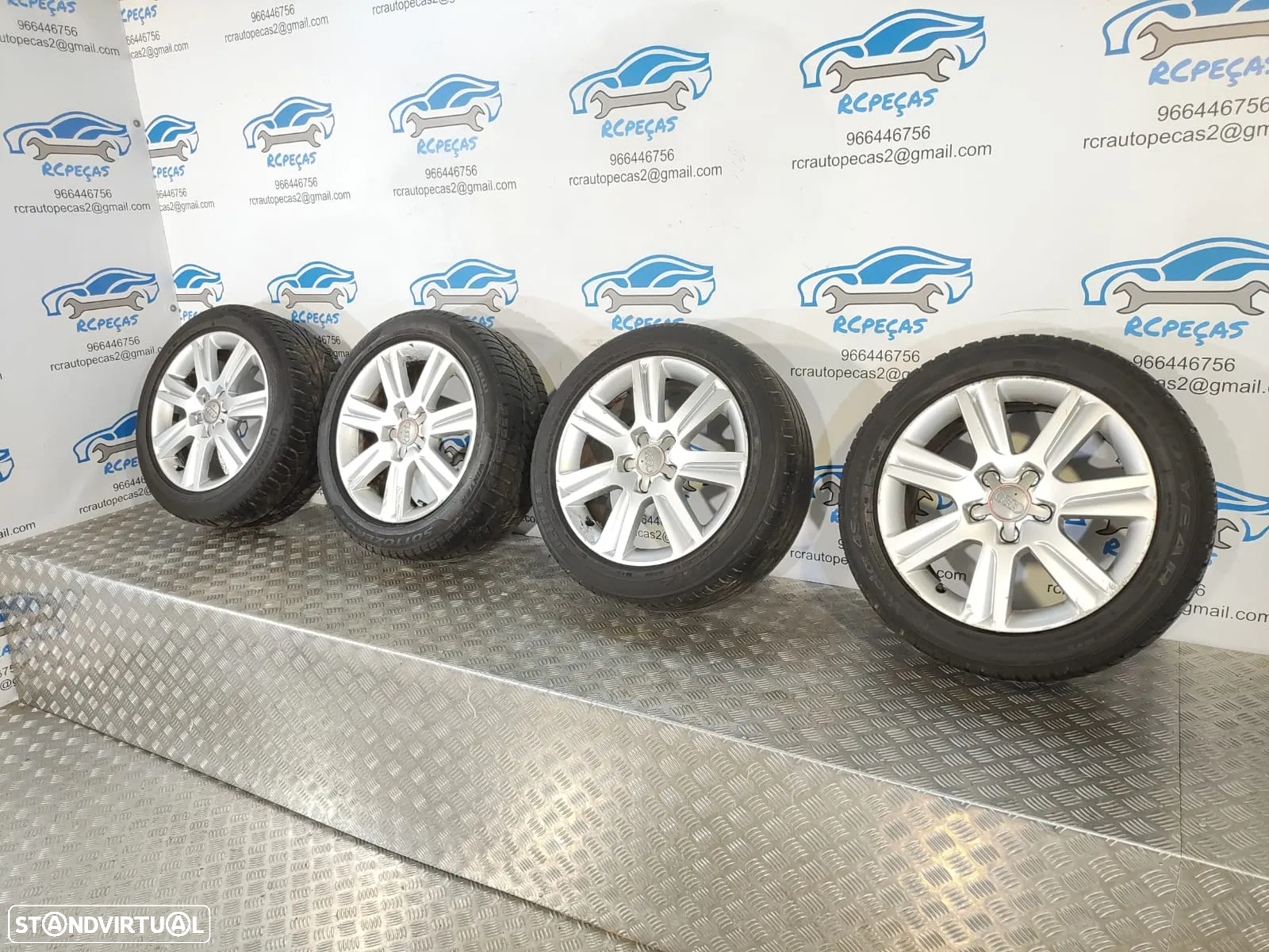 JANTES AUDI A4 B8 AVANT 17 POLEGADAS 7,5J ET45 5x112 ORIGINAIS - 8