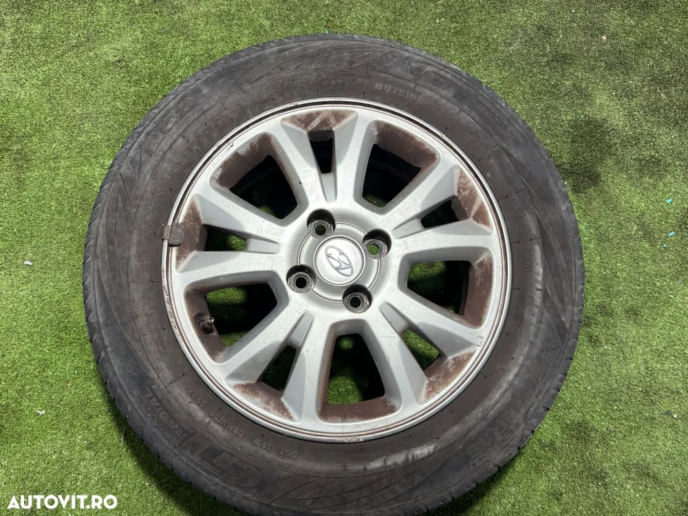 JANTE HYUNDAI R15 / 4x100 / i20 15 / 185/65 R15 / DOT-E / MWB0 4522 / 6.0J * 15 - A TYPE + CAUCIUCURI (X3) - 6