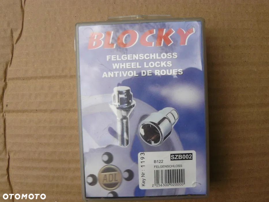 Śruby zabezpieczające do felg Aluminiowych NOWE M 12 x 1,5 x 22 BLOCKY - 1