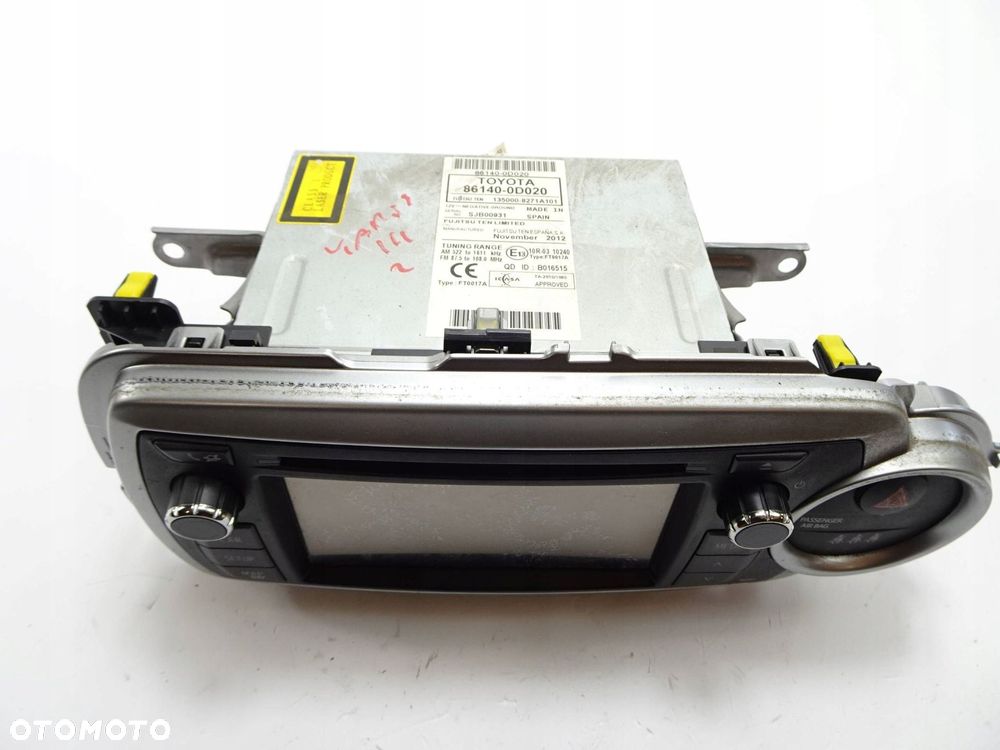 radio cd toyota yaris iii anglik - 2