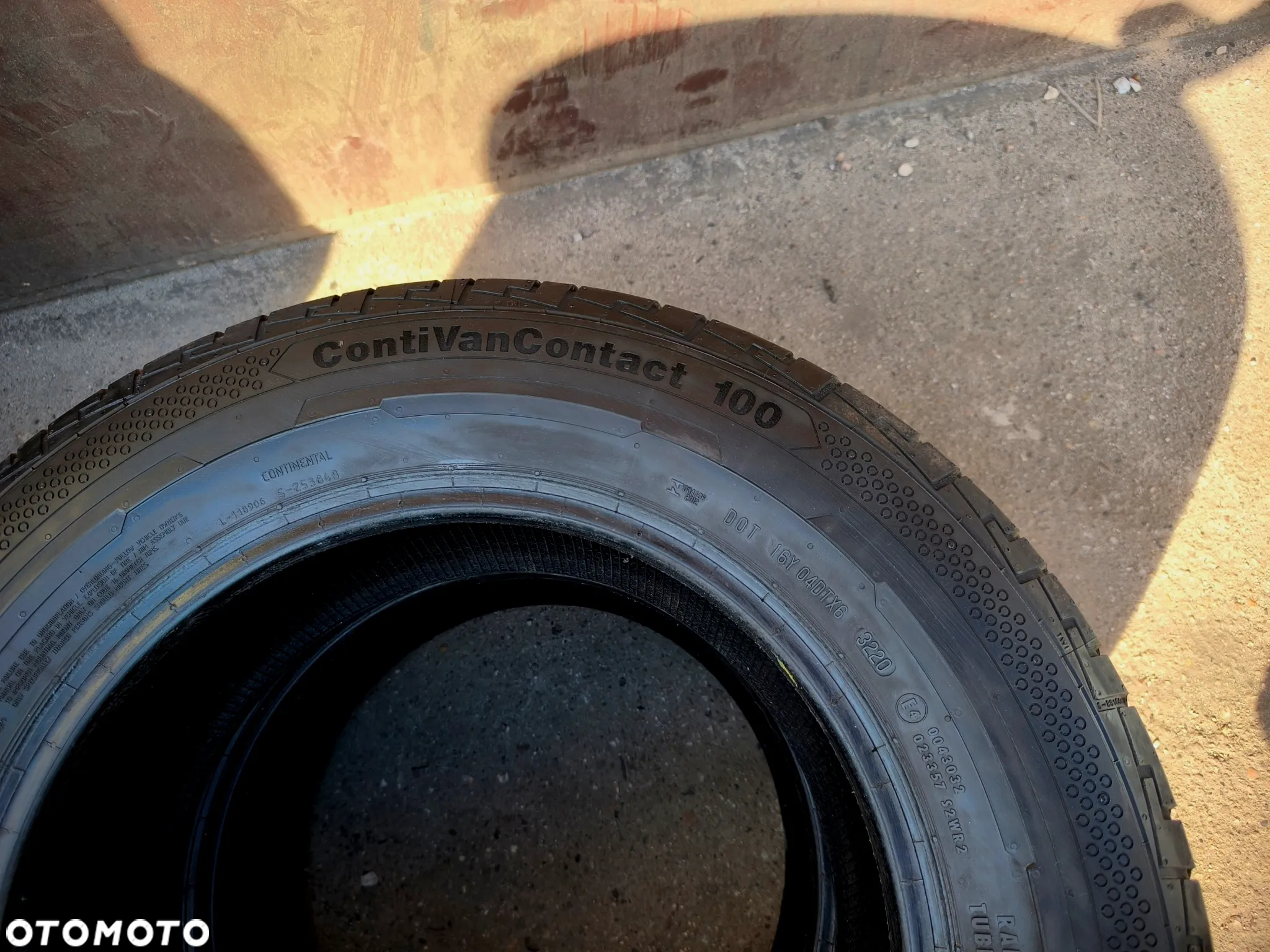 215/65R16C 109/107T 16 C Opony Letnie Lato CONTINENTAL ContiVanContact 100 7,5mm Legnica ALU-RAD 20r. 215/65 - 6