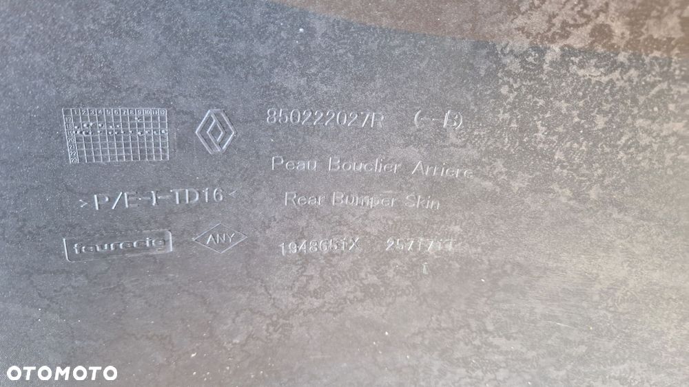 DACIA DUSTER 2 II 17- ZDZDERZAK TYŁ TYLNY ORYGINALNY  850222027R - 6