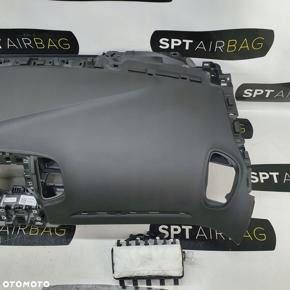RENAULT SCENIC IV 4 DESKA ROZDZIELCZA GUMOWA KLUCZ KONSOLA KOKPIT PULPIT PODUSZKI AIRBAG AIR BAG PASY KIT SET - 4