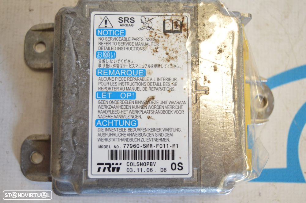 CENTRALINA ECU SENSOR AIRBAG TRW 77960SMRF011M1 77960 SMR F011 M1 HONDA CIVIC VIII 8 MK8 FN2 FN 2 2.2 i-CTDi 4WD 16V 140CV N22A2 - 3