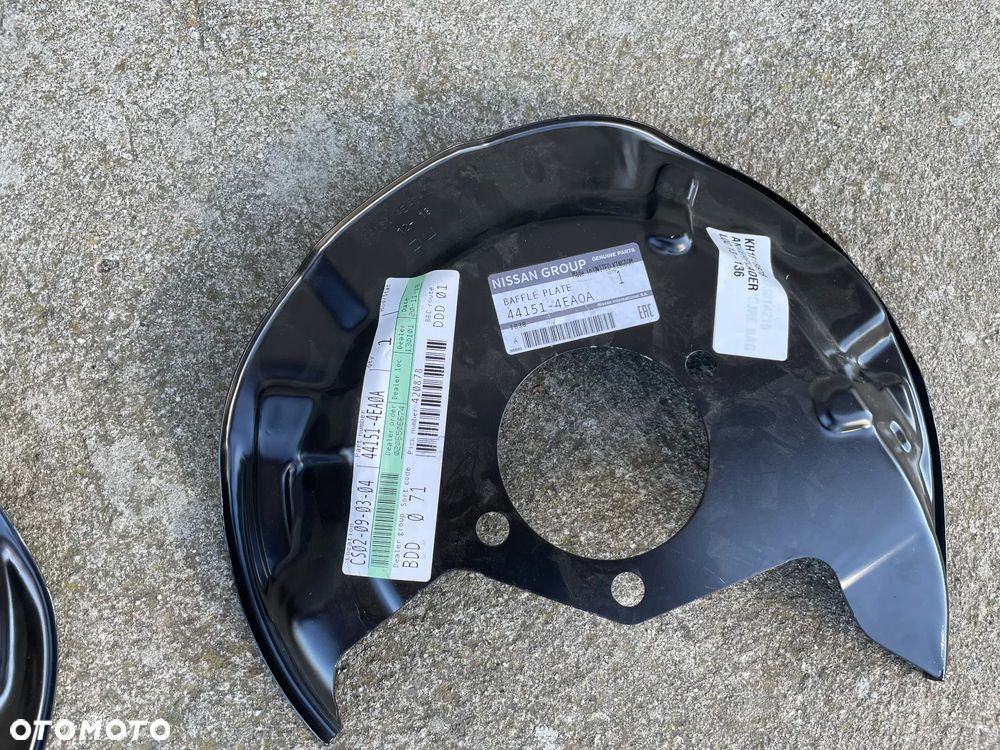 OSŁONY TARCZY HAMULCOWYCH NISSAN QASHQAI II J11  2013-- NOWE ORYGINALNE - 2