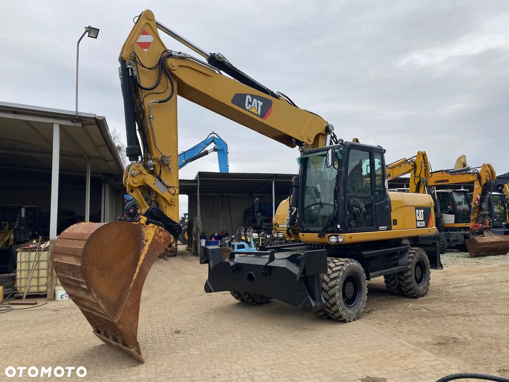 Caterpillar CAT M322D, 2014 ROK, PODPORY + PŁUG, Z NIEMIEC, SUPER STAN, - 2