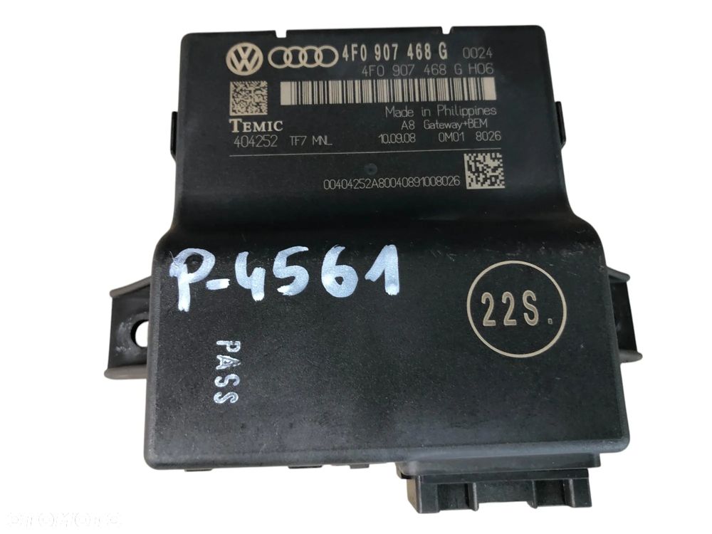 Moduł Sterownik Gateway 4F0907468G Audi A6 C6 Q7 4L 3.0 TDI - Gwarancja Wysyłka Montaż