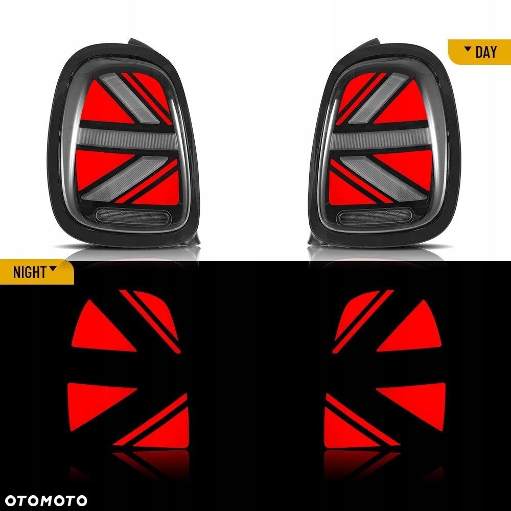 Lampy tylne L+R kpl Vland Led Tuning Black Mini Cooper f55 f56 f57 2014-17 - 3