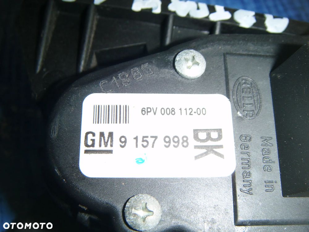 opel astra h 1.9 cdti pedał- potencjometr gazu  9157998 - 2