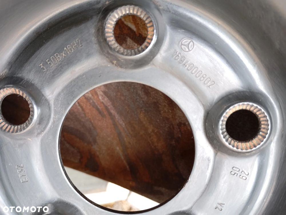 1474. Koło Zapasowe Dojazdowe 125/90 R16 5x112 66,6 MM Mercedes ABC-Klasa 1694000802 -Gwarancja Wysyłka - 5