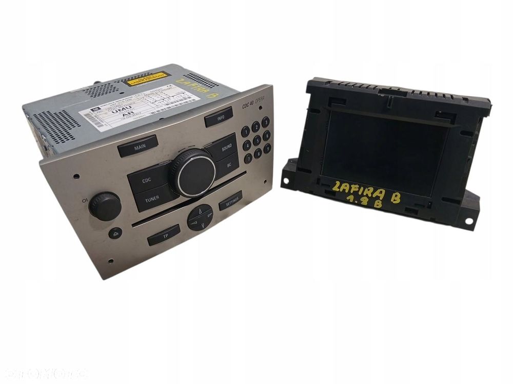 radio cd wyświetlacz opel zafira b 13210651 13275077 - 2