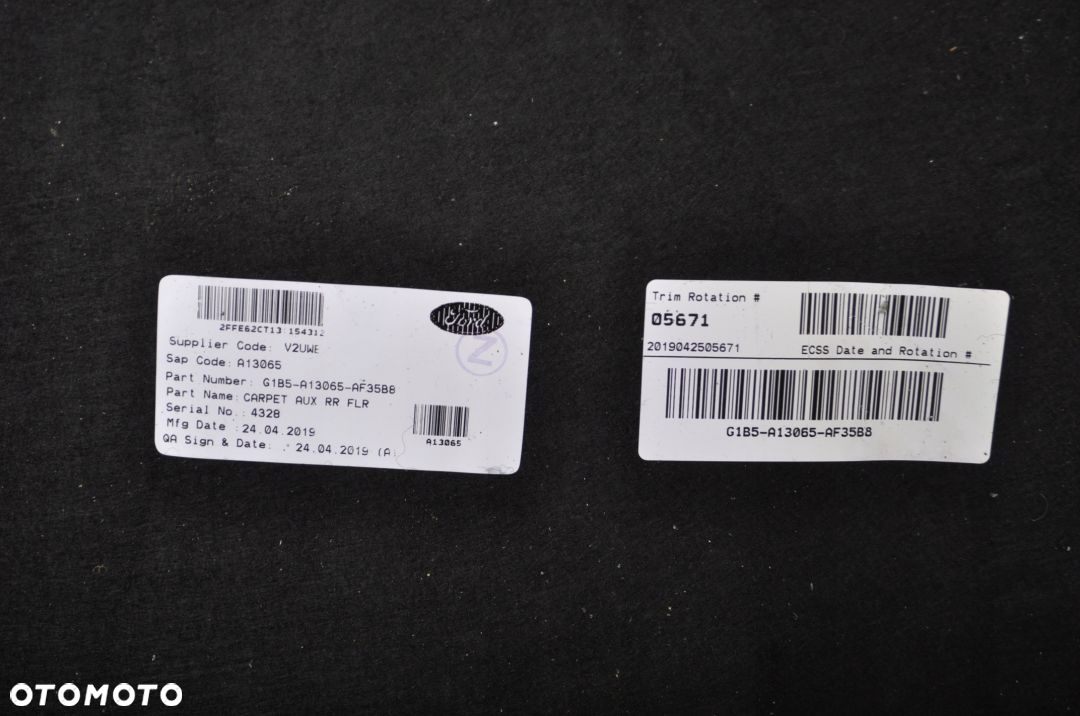 FORD KA+ PLUS ACTIVE PODŁOGA WYKŁADZINA BAGAŻNIKA - 7