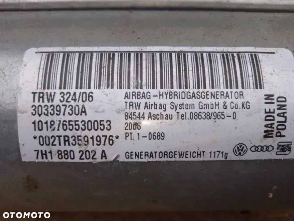 Airbag Poduszka Kierowcy Pasażera Sensor Pasy Komplet Vw Transporter T5 - 8