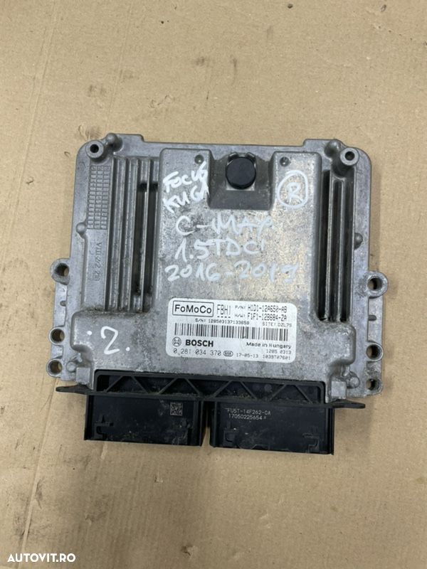 Calculator motor , ECU FORD Focus, Kuga , C-max 1,5 tdci an 2016-2019 cod HID1-124650-AB  sau  F1F1-128684-ZA - 1