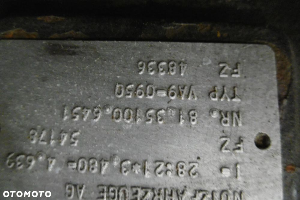 Wkład mostu Man F2000 VA9-950 6x6 8x8 - 5
