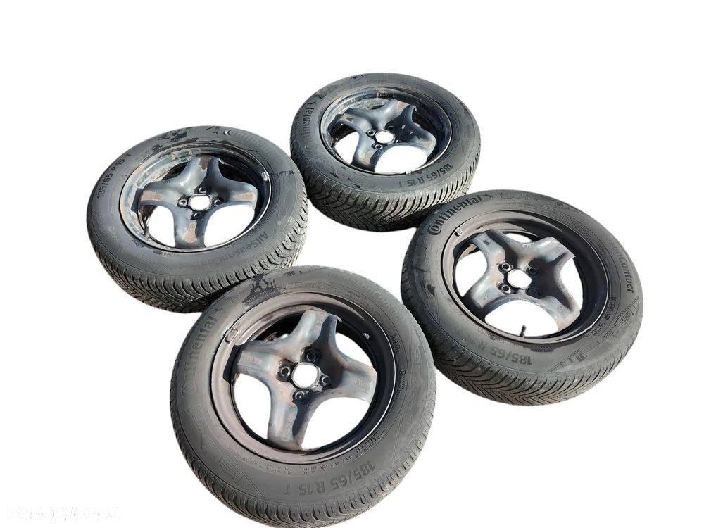 KOŁA  185/65/15 FELGI STRUKTURALNE OPEONY WIELOSEZONOWE OPEL CORSA E CONTINENTAL 2022r. - 2