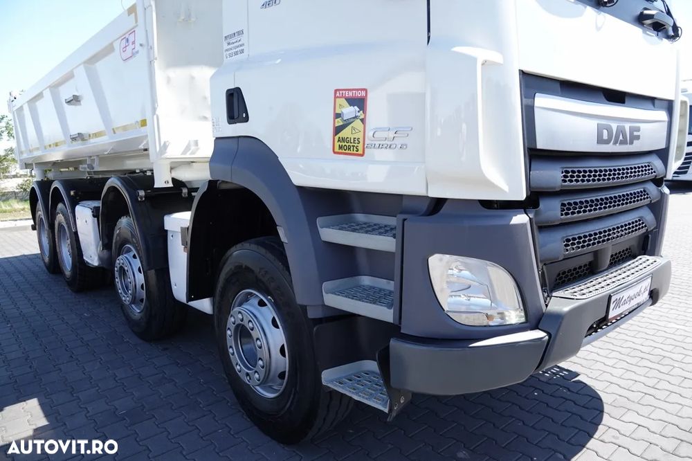 DAF CF 460 / 8x4 / BASCULATOR / HYDROBRADNA / BORDMATIC / IMPORTAT - 12