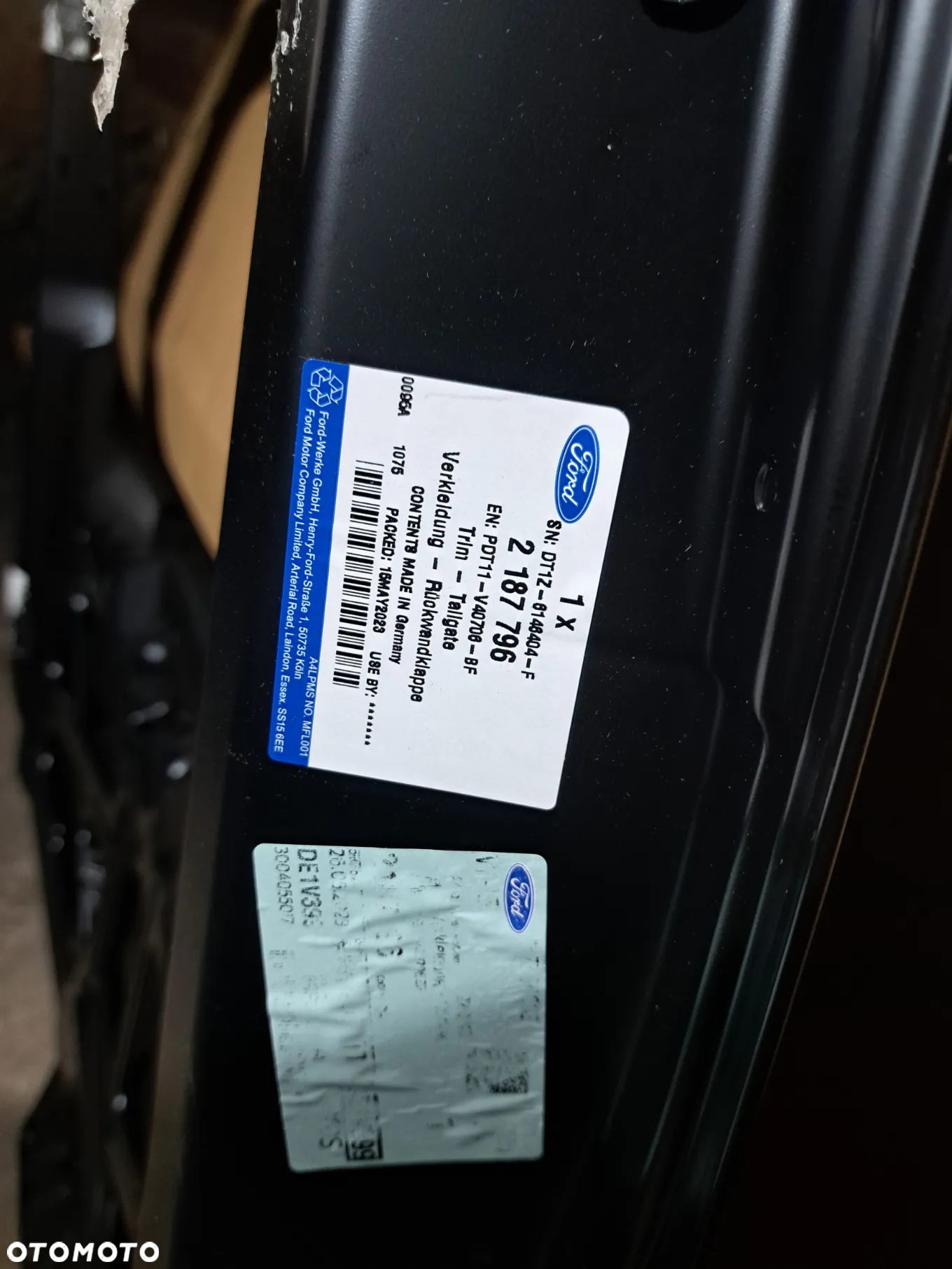 Klapa tylna tył Ford Transit Tourneo Connect II MK-2 PDT11-V40706-BF 2187796 2016-2019  Klapa pokrywa bagażnika Ford Transit Tourneo Connect MK-2 II 2016 2017 2018 2019 - 12