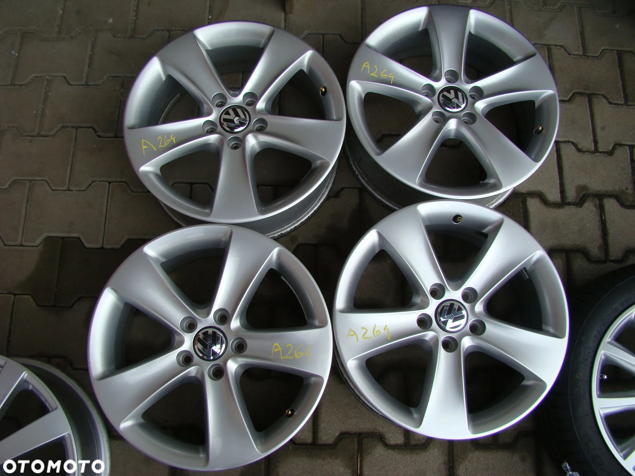 a264 5x112 VW Sharan Tiguan T-Roc Caddy Jetta Touran Golf VII VIII Passat B7 B8 6,5x17 - 1