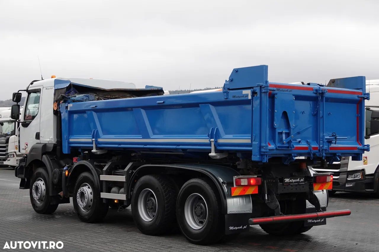 Renault KERAX 430 / 8x4 / BASCULANTE / HYDROBOARD / HYDROCLAP / BORDMATIC / EURO 5 EEV - 10