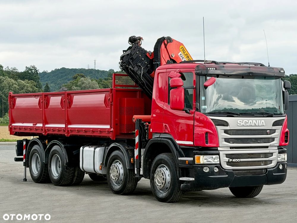 Scania P 400 * WYWROTKA 6,20 m + PK 27001-EH E + PILOT * 8x4 * STAN BDB - 3