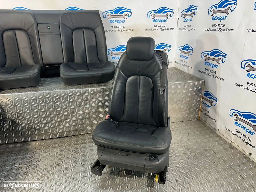 Conjunto Bancos Pele Frontais Frente Tras Traseiros Mercedes Benz CL W215 Eletricos - 9