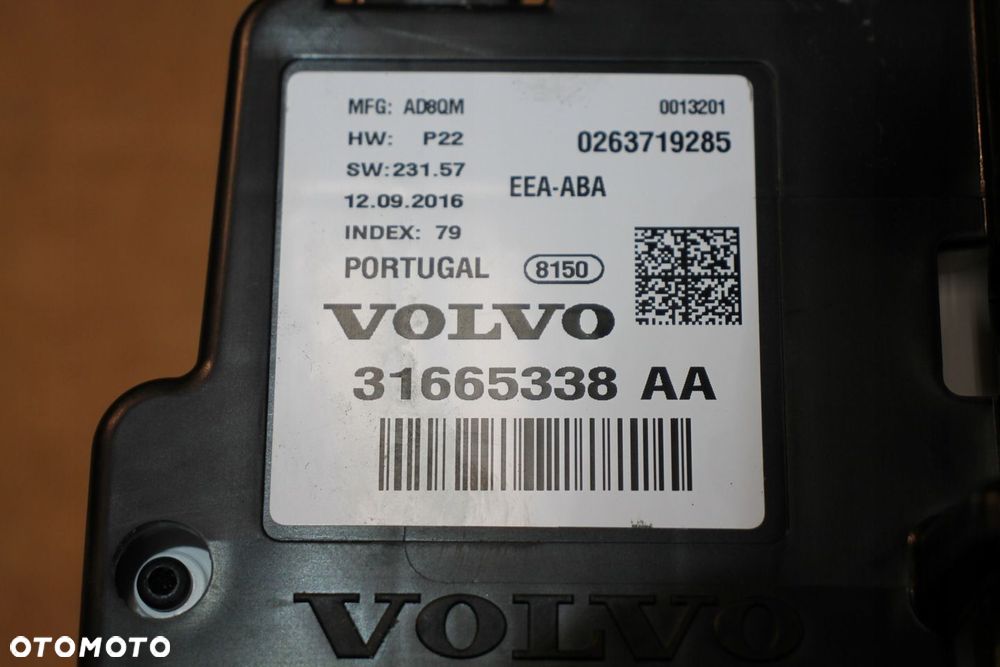 VOLVO V90 S90 XC90 XC60 ZEGARY LICZNIK 31665338 AA - 2