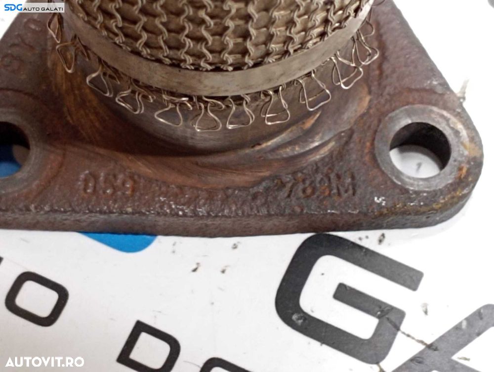 Compensator Racord Flexibil Galerie Teava Conducta Evacuare Stanga Audi A6 C6 3.0 TDI BMK ASB BNG 2005 - 2011 Cod 059789M [M7731] - 2