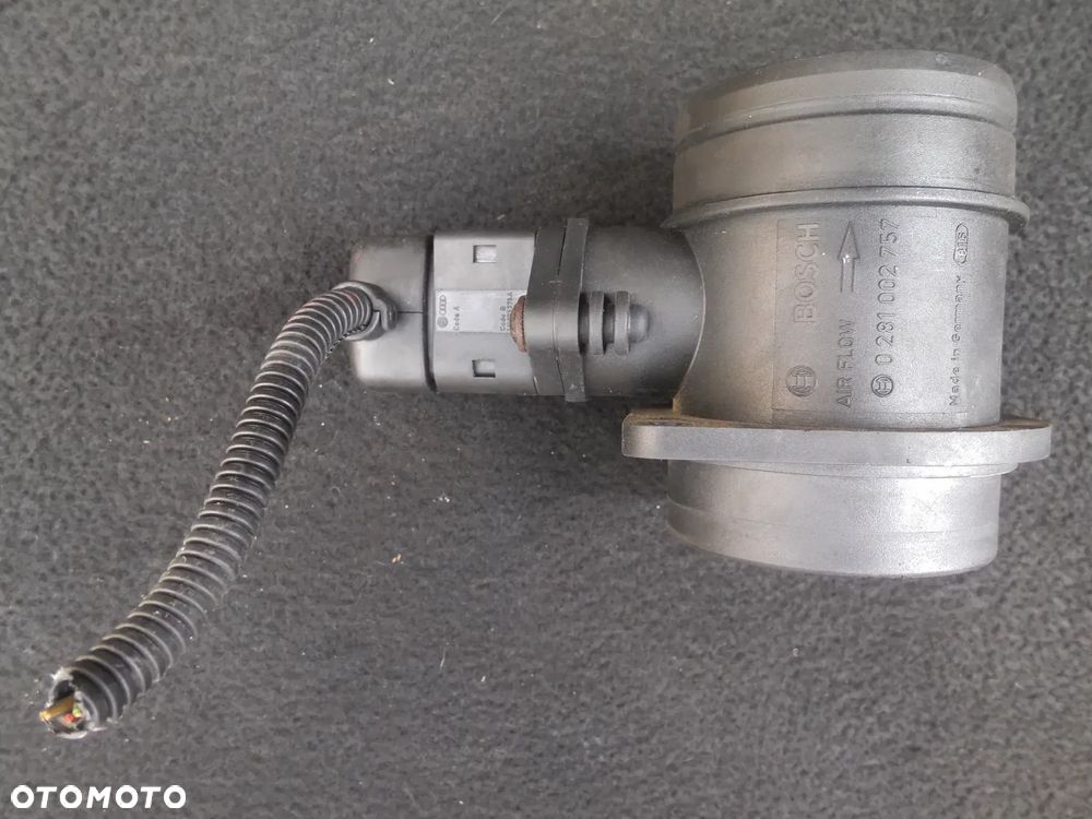 PRZEPŁYWOMIERZ 1.9TDI 0281002757 VW SHARAN GOLF IV BORA AUDI A3 8L SEAT ALHAMBRA TOLEDO II FORD GALAXY SKODA OCTAVIA I + WTYCZKA INSTALACJA POSIADAM 4SZT - 9