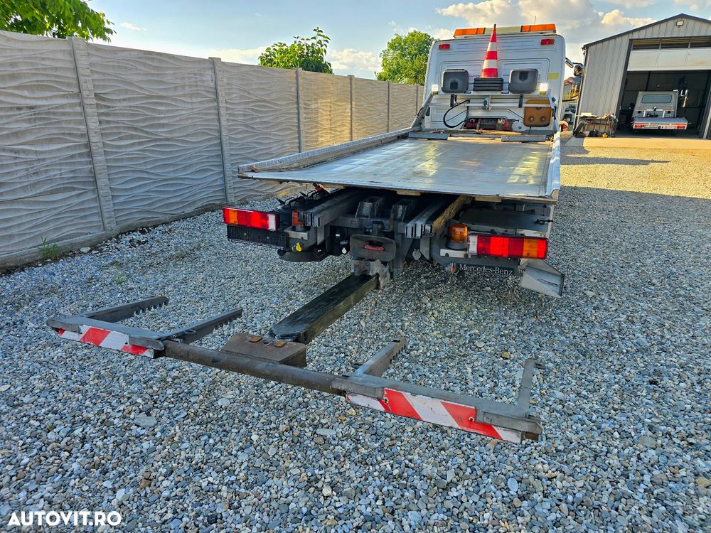 Mercedes-Benz ATEGO 1023 PLATOU HIDRAULIC INOX 6M  + FURCA SI 6 LOCURI - 11