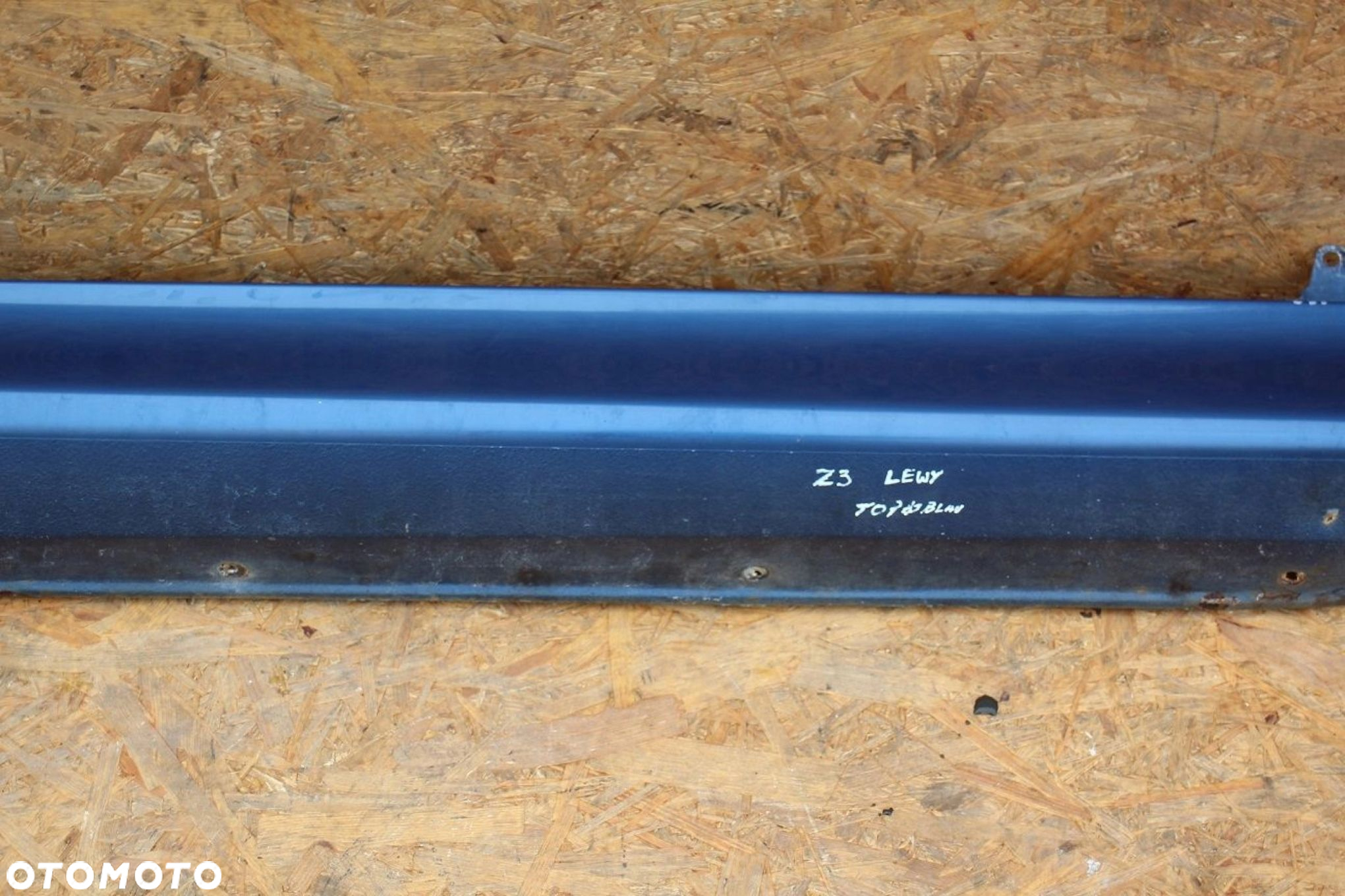 Nakładka na próg progowa BMW z3 metalowa TOPASBLAU LIFT szeroka LEWA - 3
