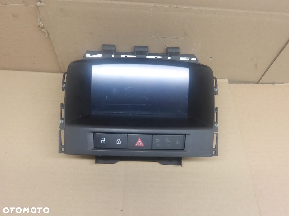 OPEL ASTRA IV J 1.6CDTI EKRAN WYŚWIETLACZ RADIA NAWIGACJI PANEL ŚWIATEŁ AWARYJNYCH 95247248 - 2