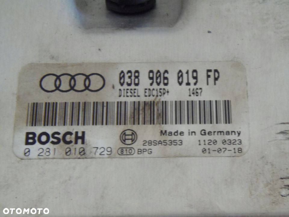 AUDI A4 B6 1.9 TDI STEROWNIK KOMPUTER 038906019 FP - 2