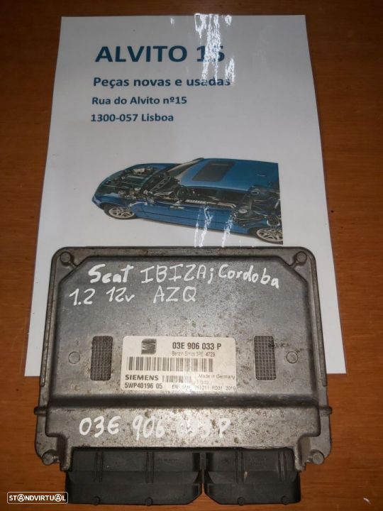 Centralina Seat Ibiza Cordoba 1.2 12v  AZQ  Ref: 03E 906 033 P  03E906033P - 1