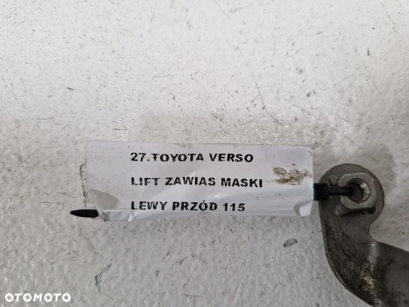 TOYOTA VERSO LIFT ZAWIAS MASKI LEWY - 6