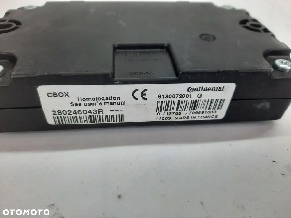 Moduł sterownik nawigacji CBOX Renault Megane III 280246043R - 5