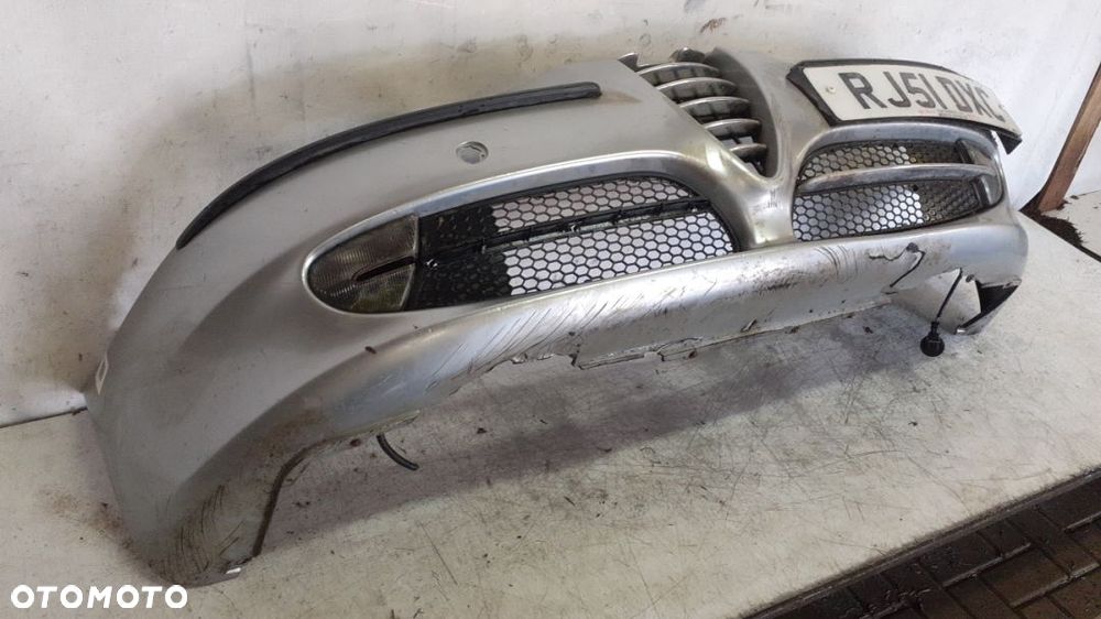 ^ ZDERZAK PRZÓD PRZEDNI DO ALFA ROMEO 147 SREBRNY HALOGENY USZKODZONY!! - 4