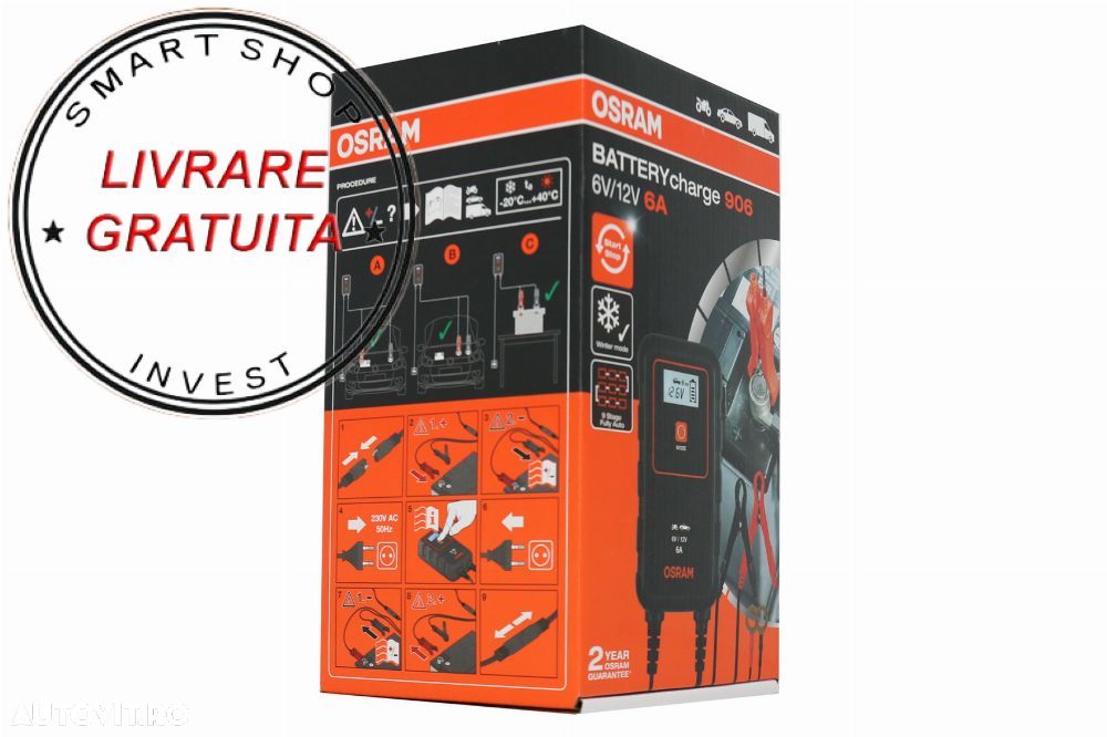 Redresor auto Osram BATTERYcharge 906 OEBCS906- livrare gratuita - 6