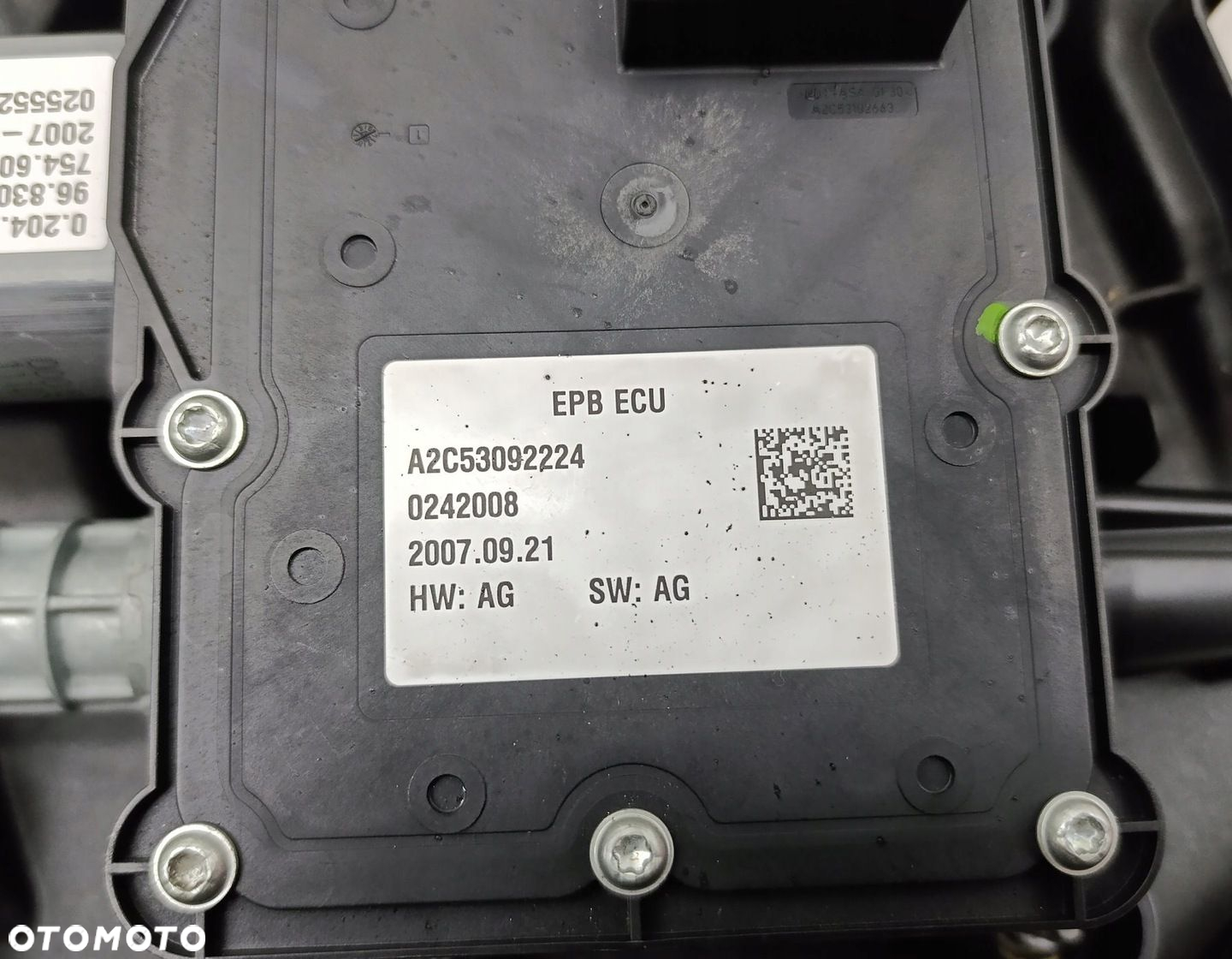 HAMULEC RĘCZNY ELEKTRYCZNY CITROEN C4 PICASSO 9683024880 - 3