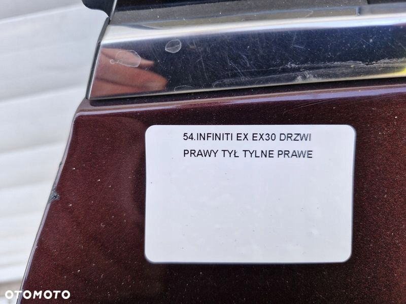 INFINITI EX EX30 DRZWI PRAWY TYŁ TYLNE PRAWE NAB - 3