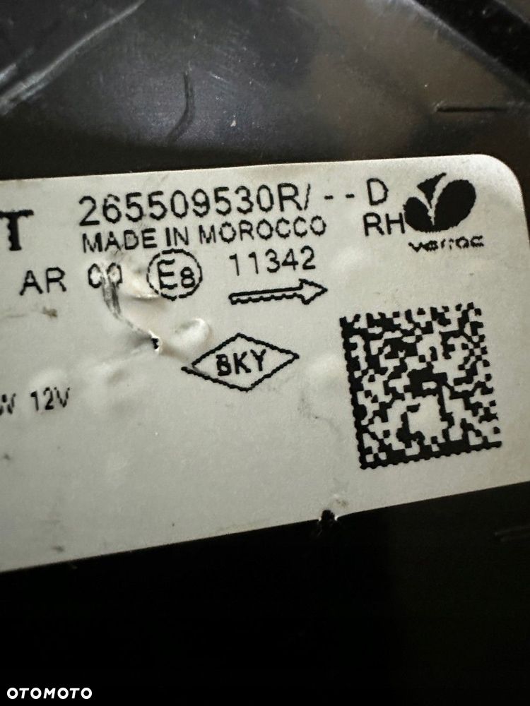 DACIA SANDERO III LAMPA PRAWA TYŁ TYLNA ORG EU 265509530R - 7