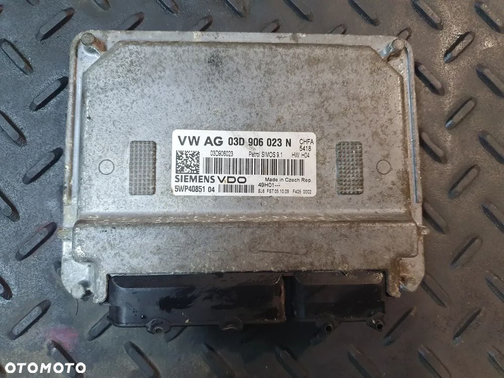 SKODA FABIA II STEROWNIK SILNIKA 03D906023N 5WP4085104 1.2 B - 1