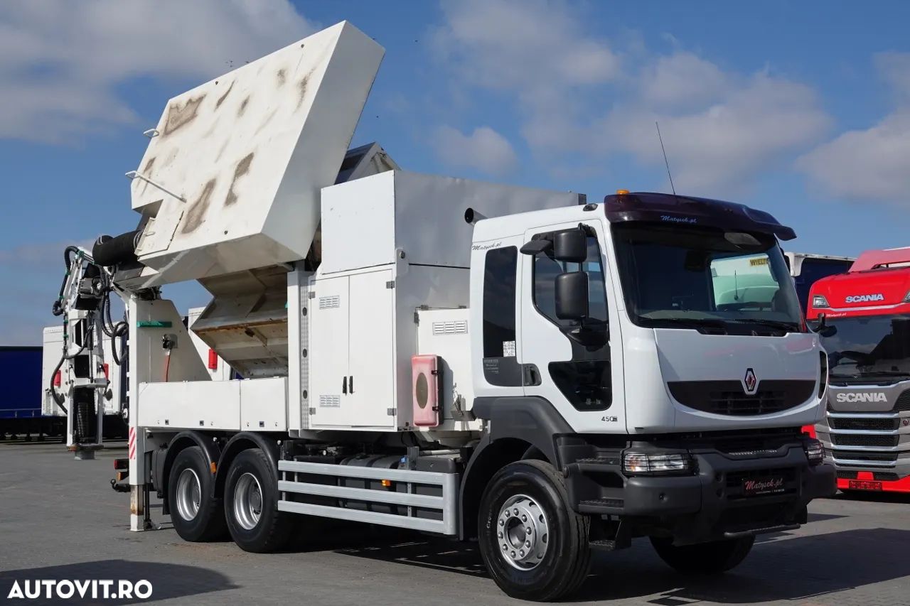 Renault KERAX 450 / 6x4 / MTS SAUGBAGGER 3A11T / EVALUAREA / ÎNCĂRCĂTORUL VACUUM / WUKO / CIOAN / RADIOCOMANDĂ - 1