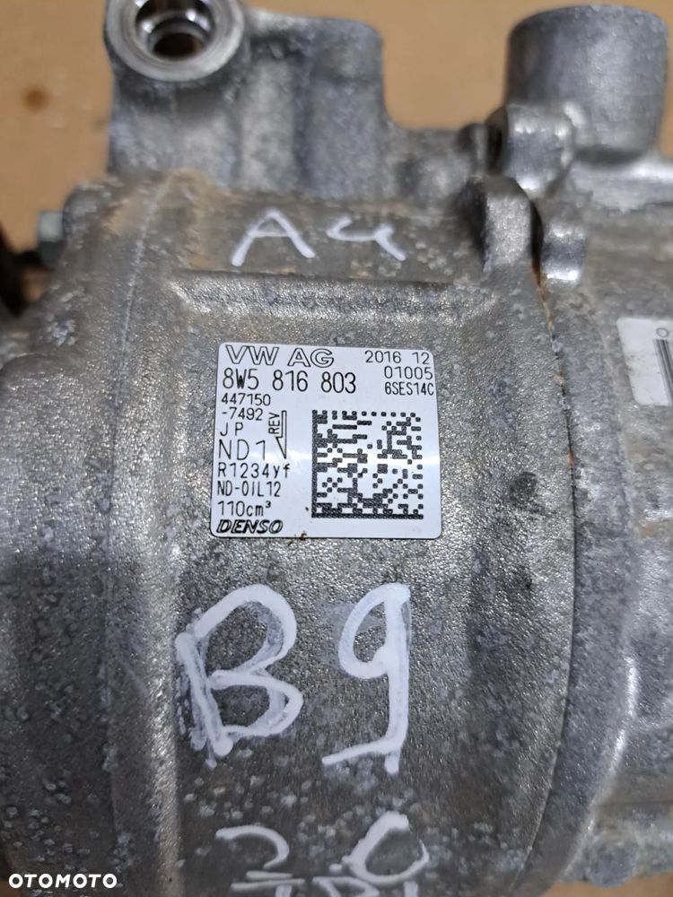 Audi A4 B9 sprężarka klimatyzacji kompresor 8W5816803 Volkswagen A5 F5 - 2