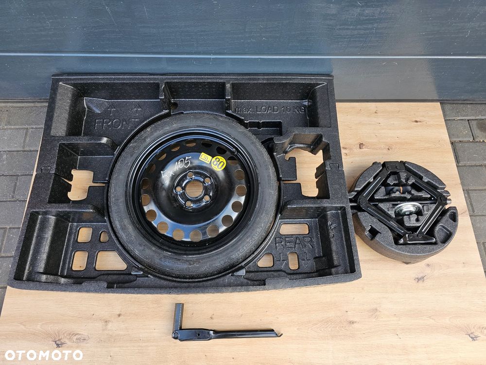KOŁO DOJAZDOWE ZAPASOWE ZESTAW KLUCZ LEWAREK STYROPIAN PODŁOGA OPEL ASTRA K 16 CALI 5x105 115/70/16 ET25 - 1