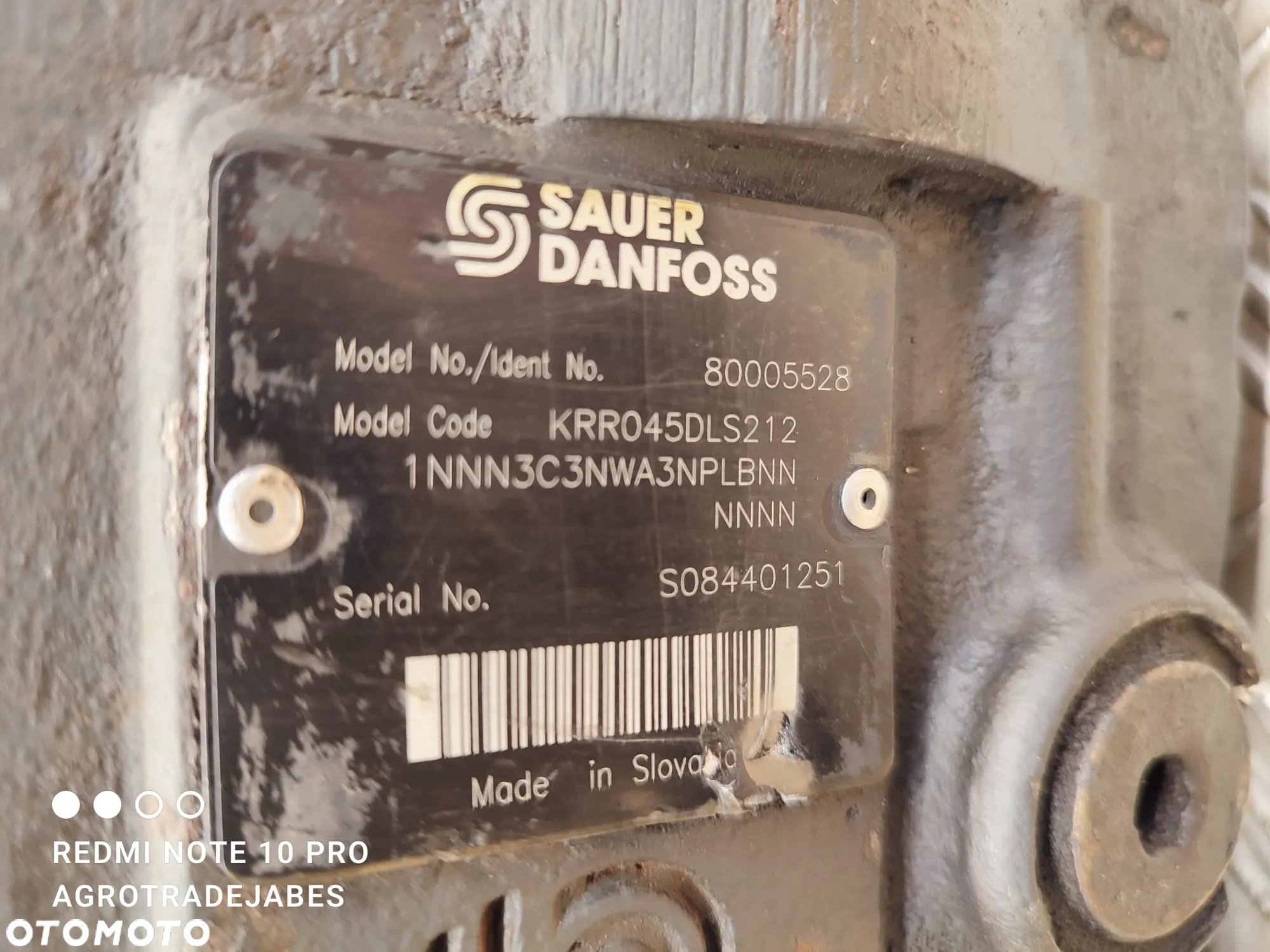 Pompa hydrauliczna SAUER DANFOSS KRR045DLS212 MERLO ROTO 38.16 - 12