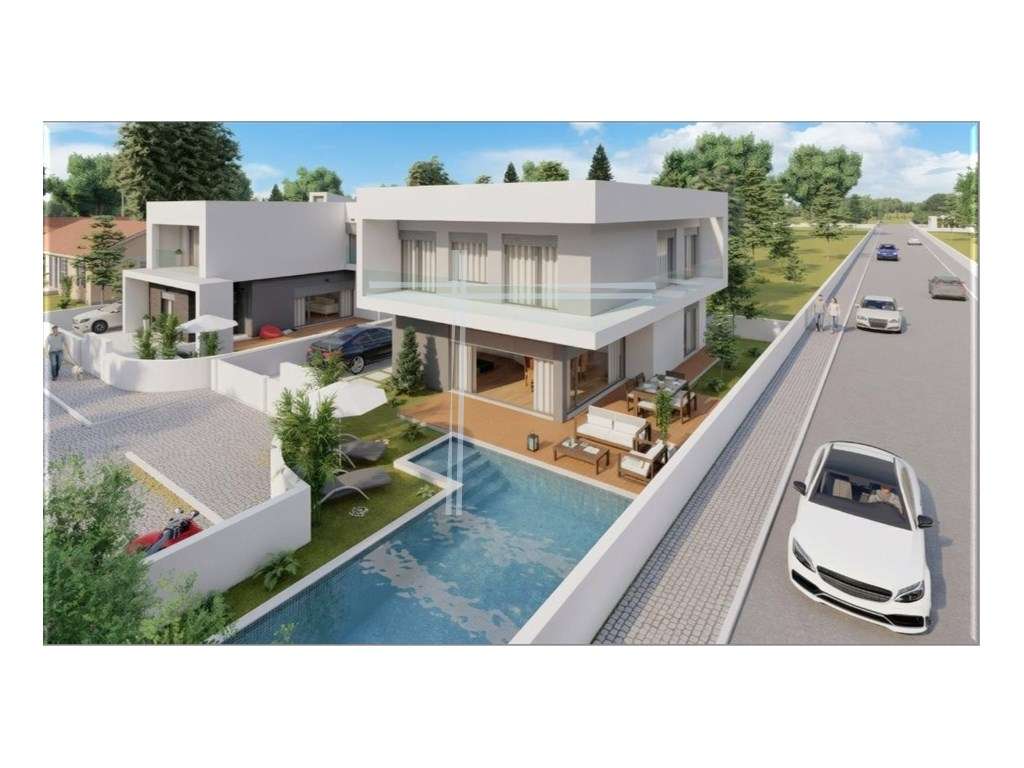 Moradia isolada T4, arquitetura contemporânea com piscina - Aroeira - Grande imagem: 3/9