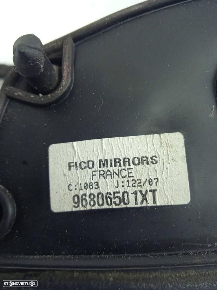 ESPELHO RETROVISOR DIREITO PEUGEOT 207 2007 -96806501XT - 2
