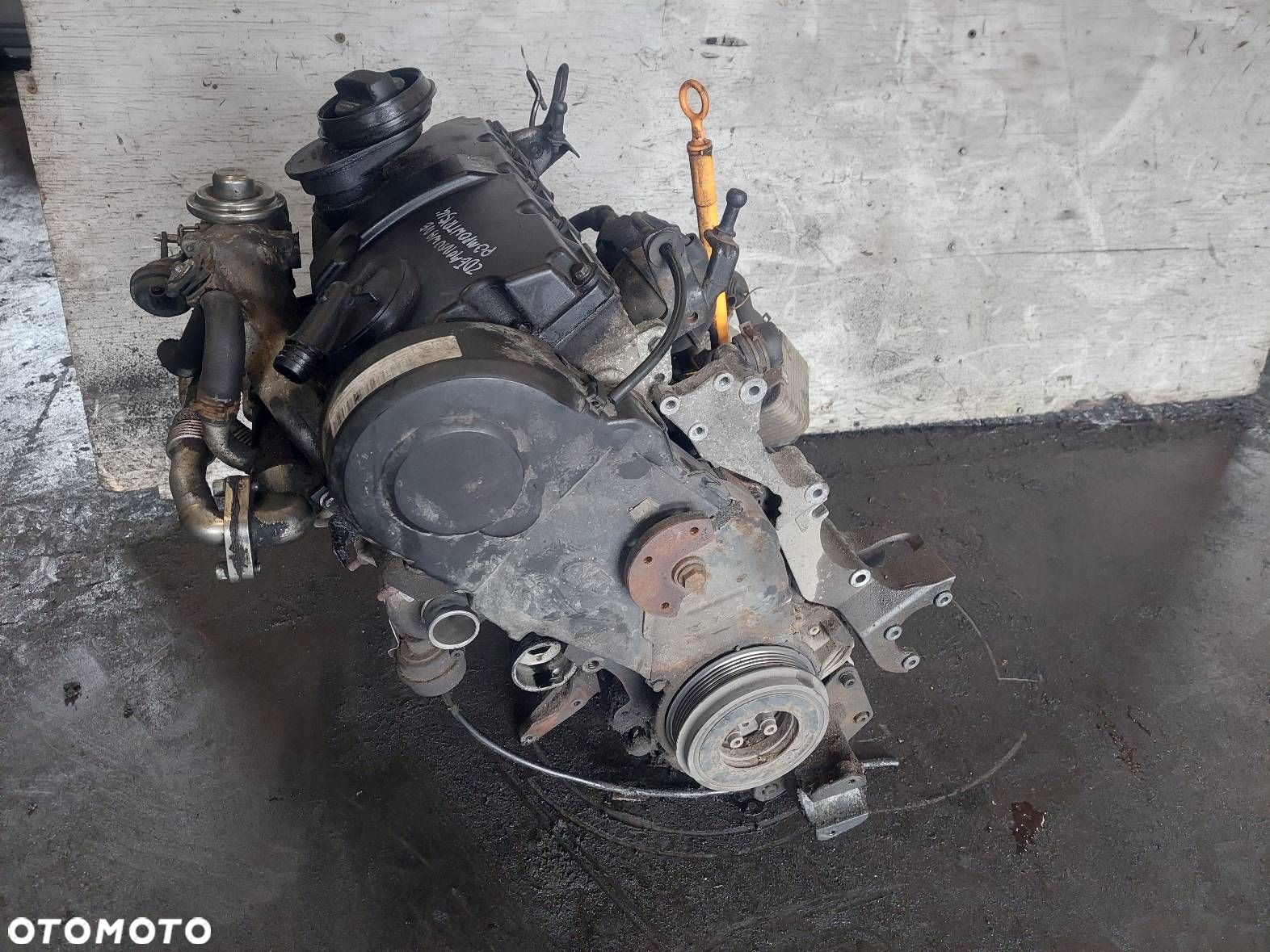 SILNIK DIESEL SŁUPEK + TURBO SHARAN MK1 LIFT 1.9 TDI ASZ 038253014R - 5