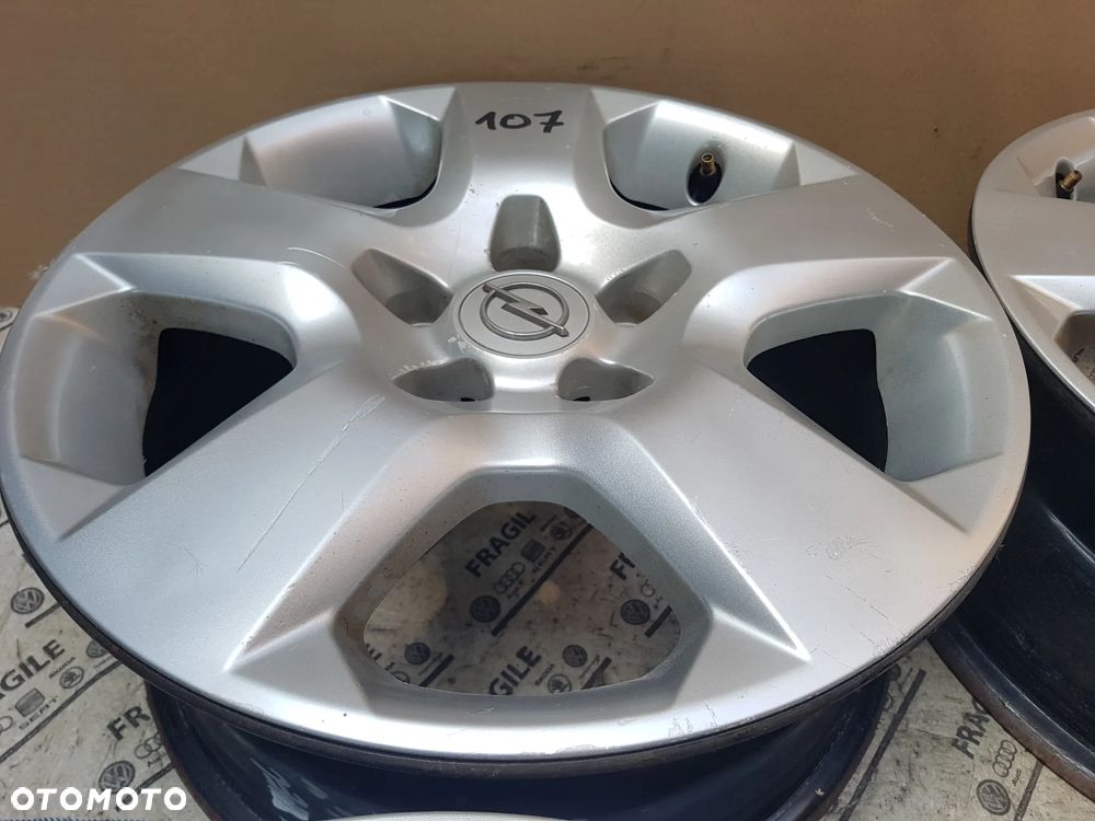 FELGI STALOWE STRUKTURALNE KOŁPAKI OPEL  5x110 6,5JX16 ET39 ASTRA H MERIWA B ZAFIRA B VECTRA C - 12